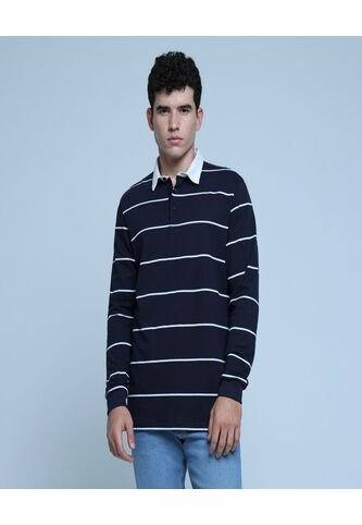 Buzo Para Hombre Cuello Camisero Color Azul  Marca Ostu #60060368 Ostu