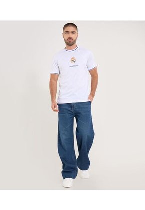 Camiseta Para Hombre Manga Corta Cuello Redondo Color Blanco Marca Ostu #60091816