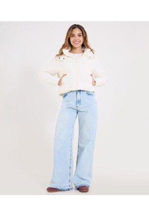 Chaqueta Para Mujer Acolchada Color Crema Marca Ostu #40080253