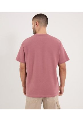 Camiseta Para Hombre Manga Corta Cuello Redondo Color Rosa Marca Ostu #60091775