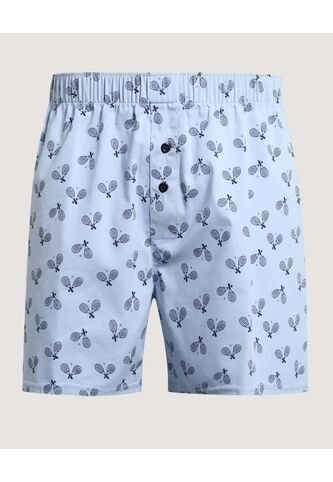 Boxer  Para Hombre Bragueta Amplio Color Azul Marca Ostu #60000511 Ostu