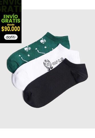 Medias Para Hombre Invisible Color Negro Marca Ostu #60980321 Ostu