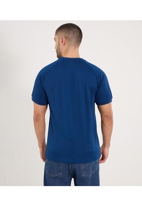 Camiseta Para Hombre Manga Corta Cuello Redondo Color Azul Marca Ostu #60091817