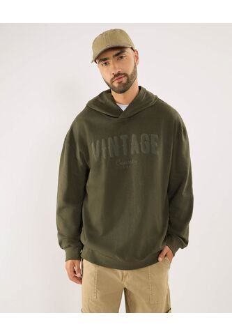 Buzo Para Hombre Hoodie Color Verde Marca Ostu #60060581 Ostu