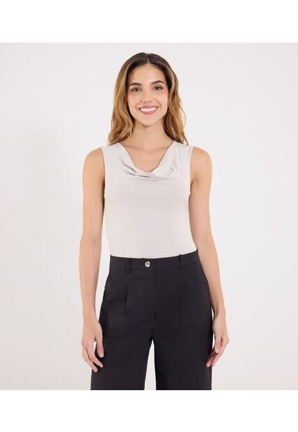 Body Para Mujer Manga Sisa Color Beige Marca Ostu #40200235