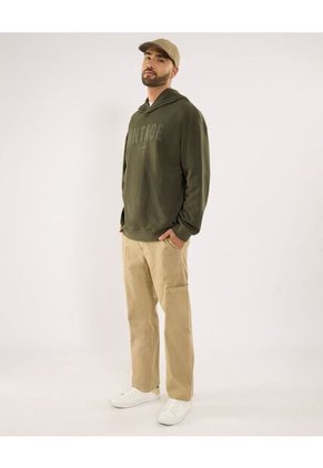 Buzo Para Hombre Hoodie Color Verde Marca Ostu #60060581