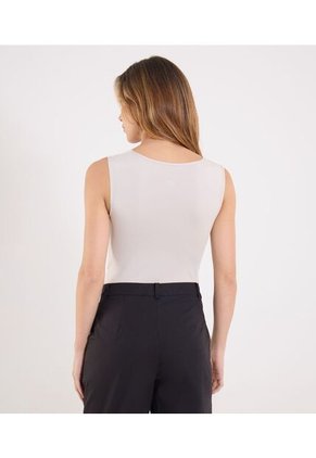 Body Para Mujer Manga Sisa Color Beige Marca Ostu #40200235