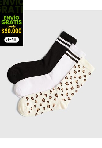 Medias Para Mujer Caña Larga Color Negro Marca Ostu #40980223 Ostu