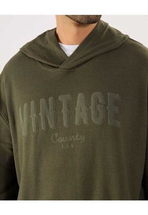 Buzo Para Hombre Hoodie Color Verde Marca Ostu #60060581