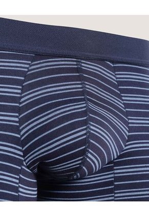 Boxer Para Hombre Filete Medio Algodón Color Azul Marca Ostu #60000510