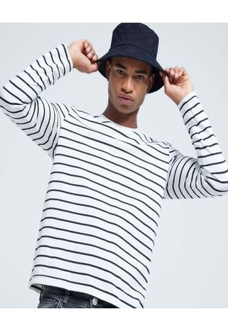 Camiseta Para Hombre Manga Larga Color Blanco Marca Ostu #60090817 Ostu