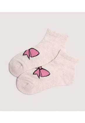 Medias Infantil Niña Tobillera Color Rosa Marca Ostu #90980156