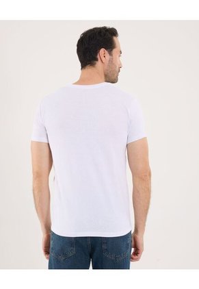 Camiseta Para Hombre Manga Corta Color Blanco Marca Ostu #60090594