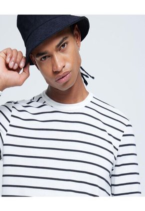 Camiseta Para Hombre Manga Larga Color Blanco Marca Ostu #60090817