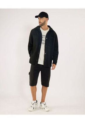 Chaqueta Para Hombre Abrigo Color Negro Marca Ostu #60080177