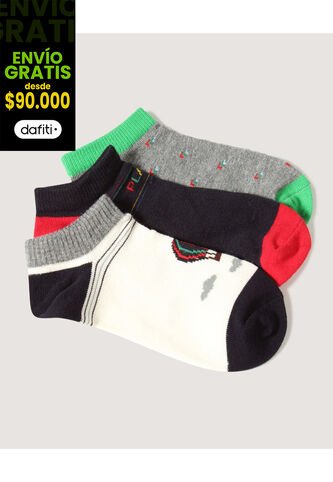 Medias Infantil Niño Invisible Algodon Color Negro Marca Ostu #80980082 Ostu