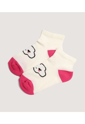 Medias Infantil Niña Tobillera Color Rosa Marca Ostu #90980156