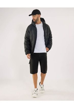 Chaqueta Para Hombre Acolchada Color Negro Marca Ostu #60080168