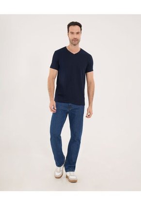 Camiseta Para Hombre Manga Corta Color Azul  Marca Ostu #60091036