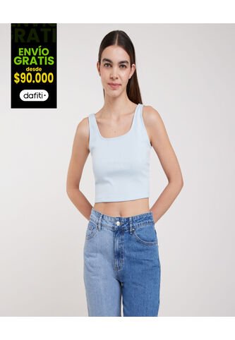 Camiseta Para Mujer Manga Sisa Color Azul  Marca Ostu #40091599 Ostu