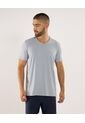 Camiseta Para Hombre Manga Corta Cuello V Color Gris Marca Ostu #60091731 de Ostu