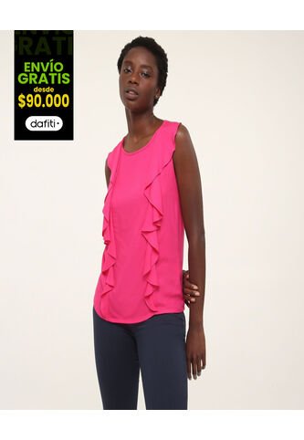 Blusa Para Mujer Manga Sisa Color Rosado  Marca Ostu #40120723 Ostu