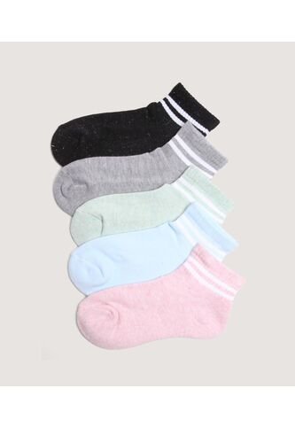 Medias Infantil Niña Tobillera Color Rosa Marca Ostu #90980159 Ostu