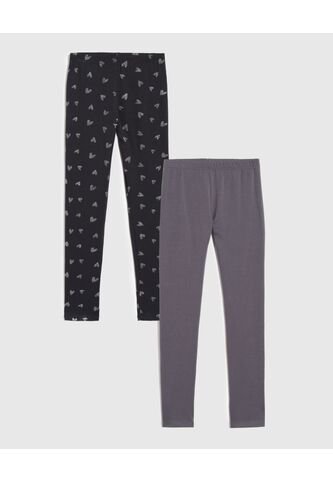 Leggins Infantil Niña Largo Color Negro Marca Ostu #90230120 Ostu