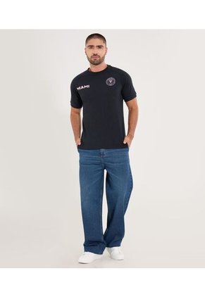 Camiseta Para Hombre Manga Corta Cuello Redondo Color Negro Marca Ostu #60091819