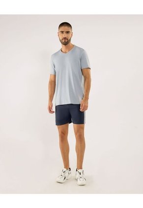 Camiseta Para Hombre Manga Corta Cuello V Color Gris Marca Ostu #60091731