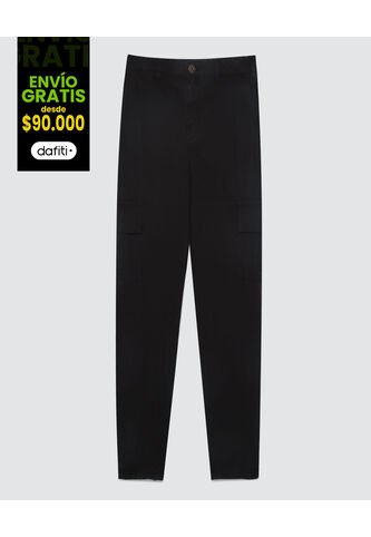 Pantalon Para Niño  Color Negro Marca Ostu #80070041 Ostu