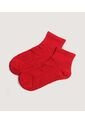 Medias Infantil Niña Tobillera Color Rojo Marca Ostu #90980155 de Ostu
