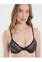 Bralette Para Mujer Encaje Color Negro Marca Ostu #40810005 de Ostu