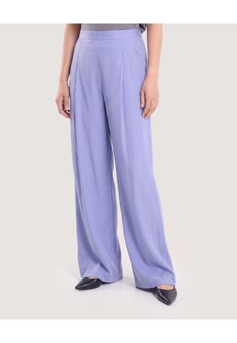 Pantalón Palazzo Fluido  Para Mujer Azul Ostu Ostu