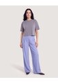 Pantalón Palazzo Fluido  Para Mujer Azul Ostu de Ostu