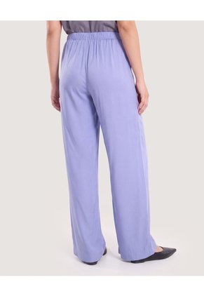 Pantalón Palazzo Fluido  Para Mujer Azul Ostu