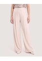 Pantalón Palazzo Fluido  Para Mujer Beige Ostu de Ostu