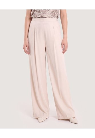 Pantalón Palazzo Fluido  Para Mujer Beige Ostu Ostu