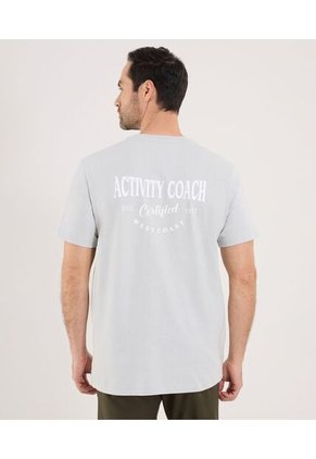 Camiseta Para Hombre Manga Corta Cuello Redondo Color Gris Marca Ostu #60091791