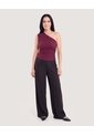 Pantalón Palazzo Fluido  Para Mujer Negro Ostu de Ostu
