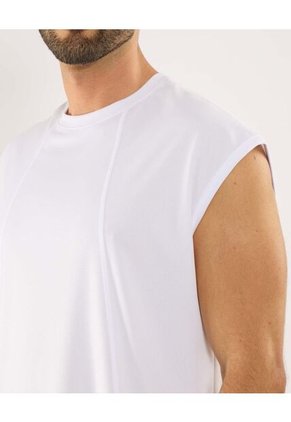 Camiseta Para Hombre Manga Sisa Cuello Redondo Color Blanco Marca Ostu #60091797