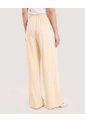 Pantalón Palazzo Fluido  Para Mujer Beige Ostu de Ostu