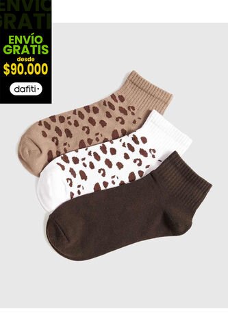 Medias Para Mujer Tobillera Color Negro Marca Ostu #40980234 Ostu