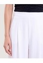 Pantalón Palazzo Fluido  Para Mujer Blanco Ostu de Ostu