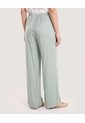 Pantalón Palazzo Fluido  Para Mujer Verde Ostu de Ostu