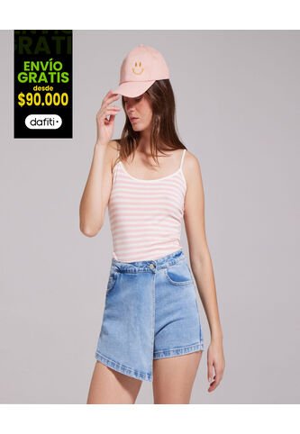 Top Para Mujer Top Color Rosado  Marca Ostu #40220266 Ostu