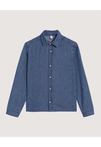 Camisa  Infantil Niño Manga Larga Color Azul Marca Ostu #80010063 Ostu