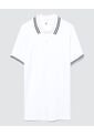 Polo Para Hombre Cuello Tejido Sin Bolsillo Color Blanco Marca Ostu #60110533 de Ostu