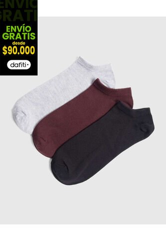 Medias Para Hombre Invisible Color Negro Marca Ostu #60980328 Ostu