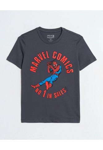 Camiseta  Infantil Niño Manga Corta Cuello Redondo Color Gris Marca Ostu #80090319 Ostu